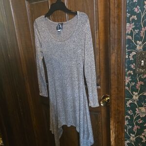 Asymmetrical Gray Dress